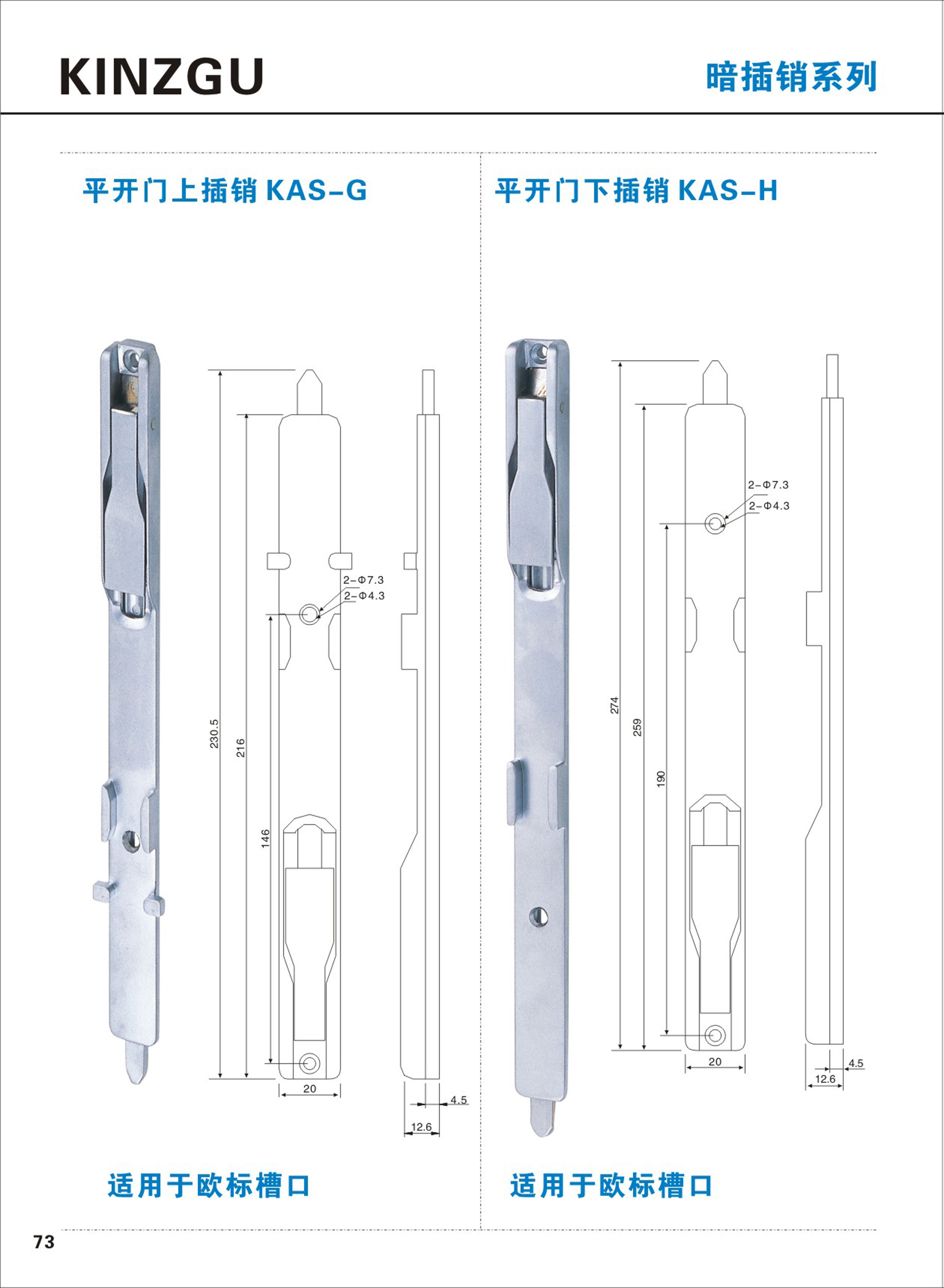 暗插銷系列